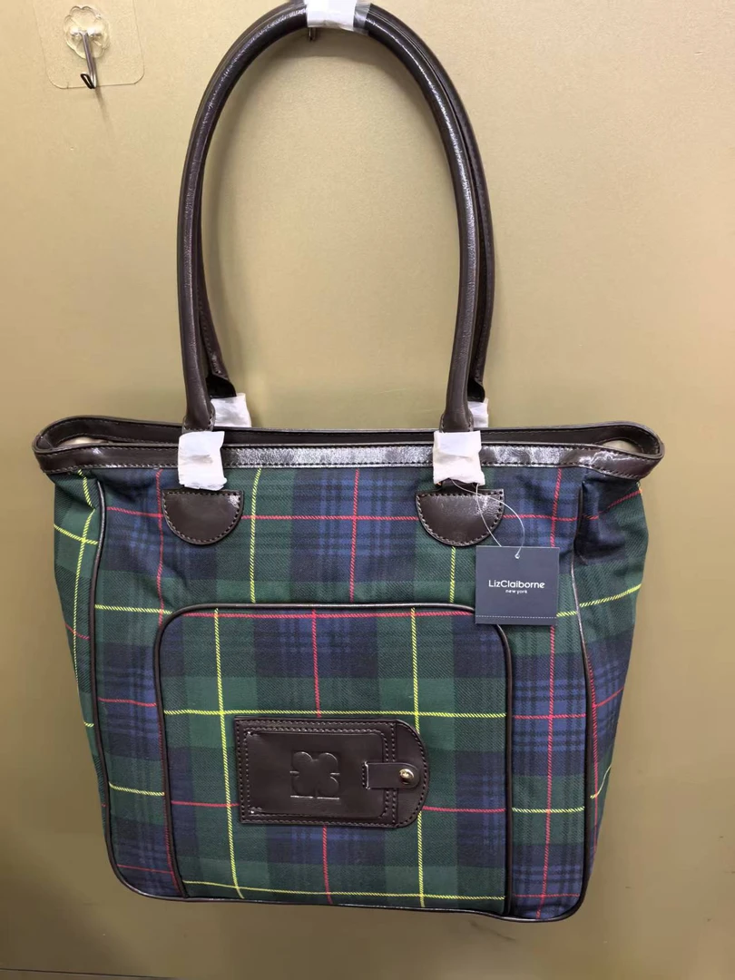 31*31*14cm 格子纹路款手提包！