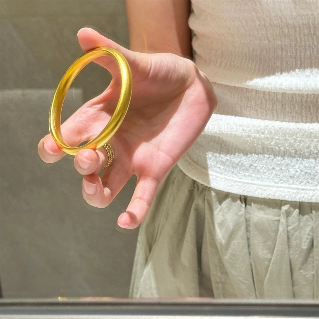 铜合金手镯 钛钢手镯 百福泥鳅背手镯