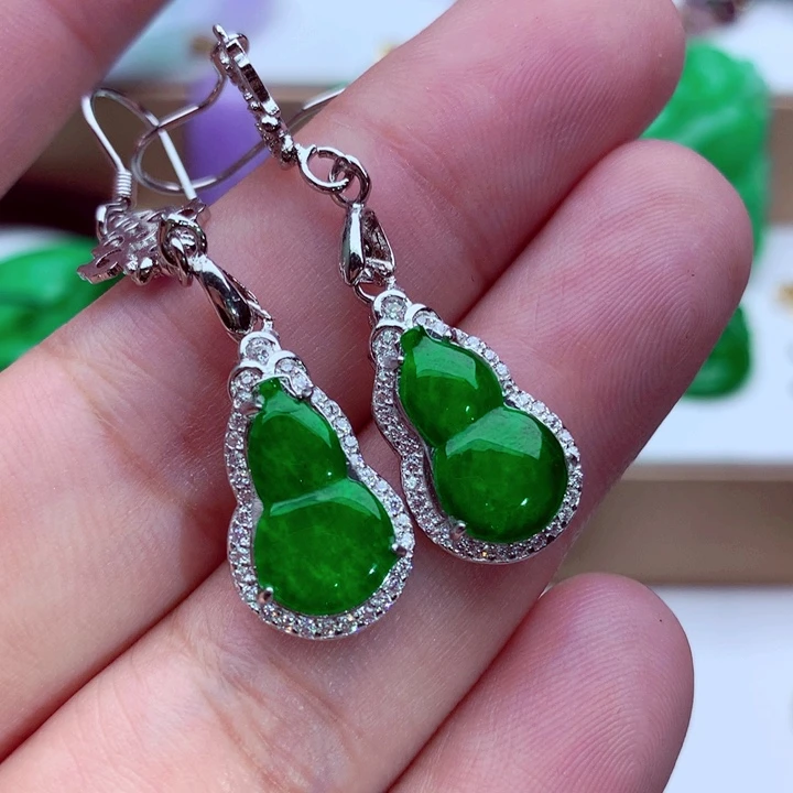 翡翠未镶嵌耳饰耳饰