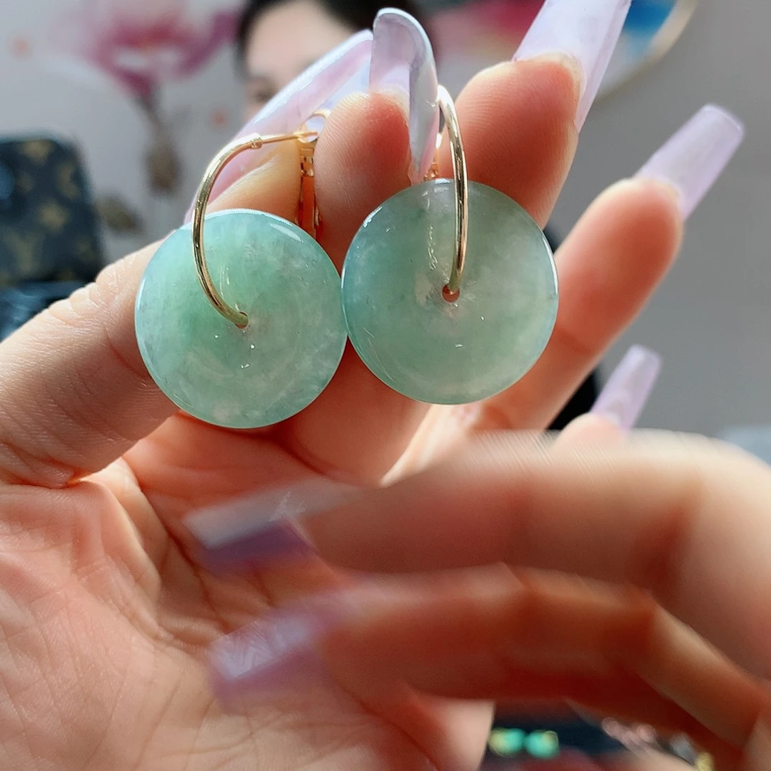 【闪购商品】翡翠耳饰未镶嵌，