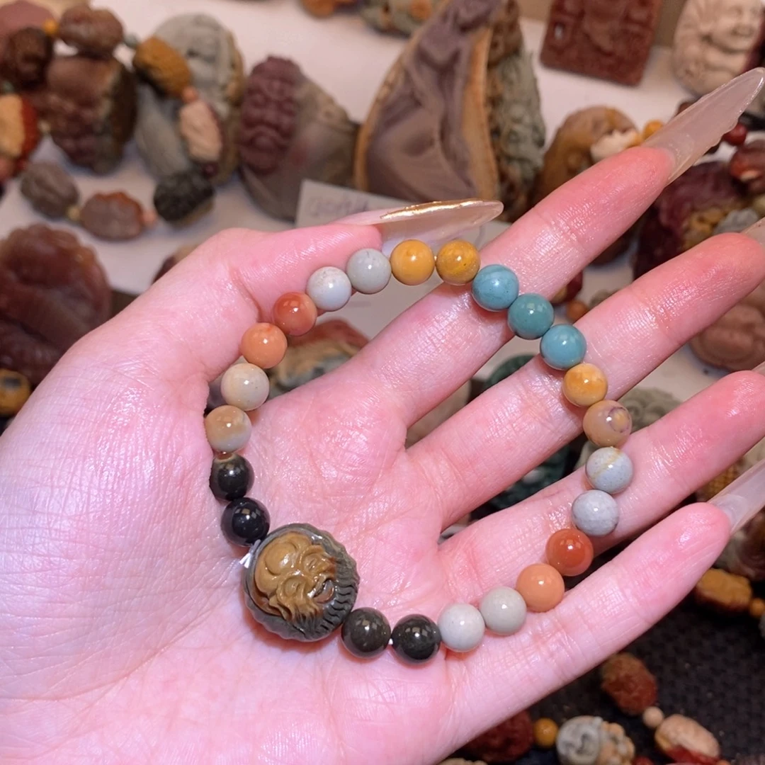 石英质玉（阿拉善玉）手串未镶嵌