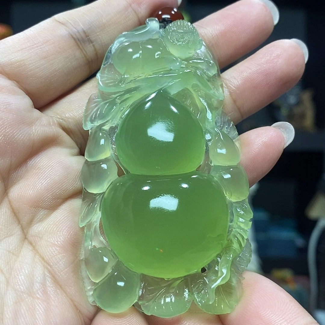 未镶嵌岫玉挂件吊坠项链
