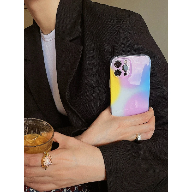 JUEVES橘子汽水苹果手机壳双层印花iphone14pro软壳苹果14promax
