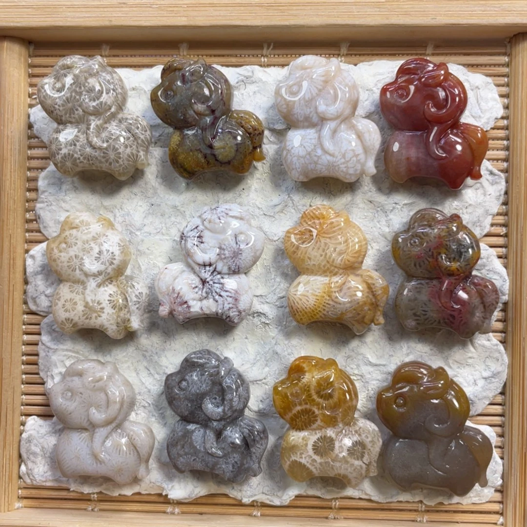 硅化玉未镶嵌颈饰上新小马40米1个
