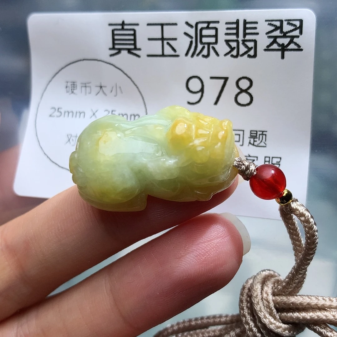 翡翠未镶嵌颈饰978