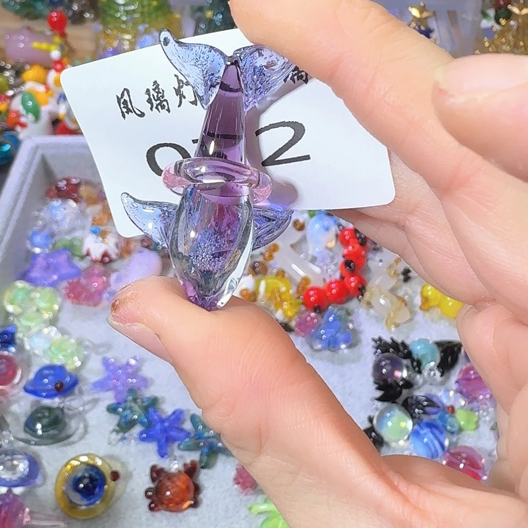 颈饰琉璃072鲸鱼吊坠