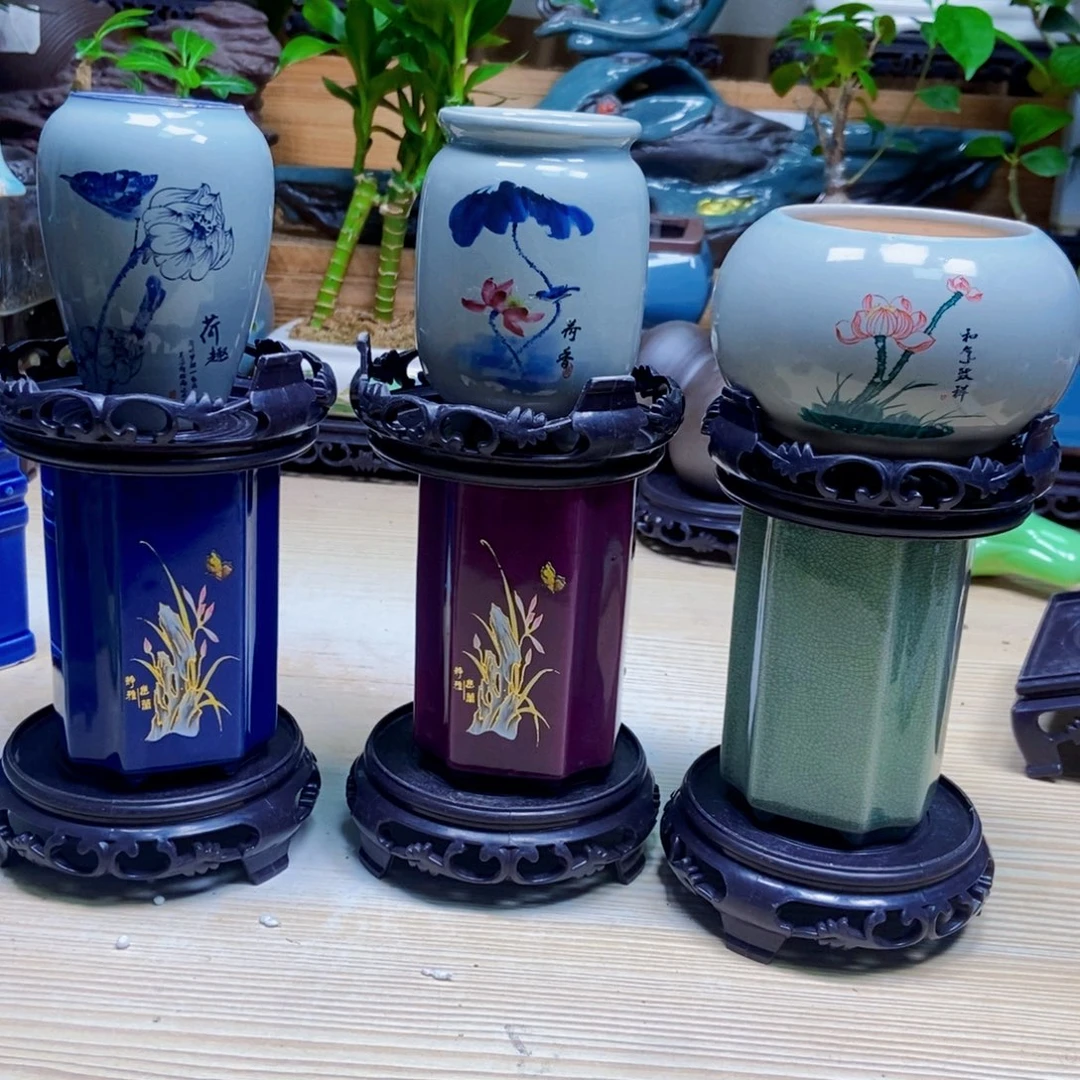 瓷片陶瓷花盆陶瓷艺术