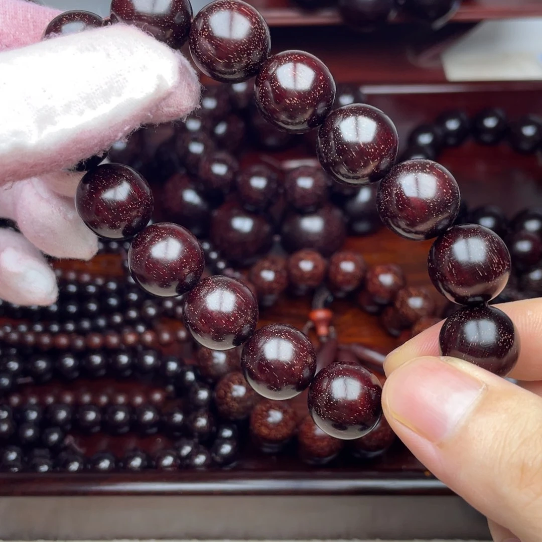 檀香紫檀（小叶紫檀）1.5紫红老料金星