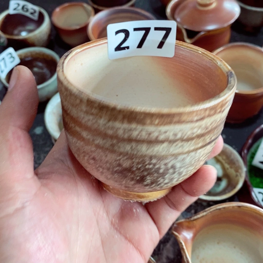 柴烧茶具陶瓷杯子