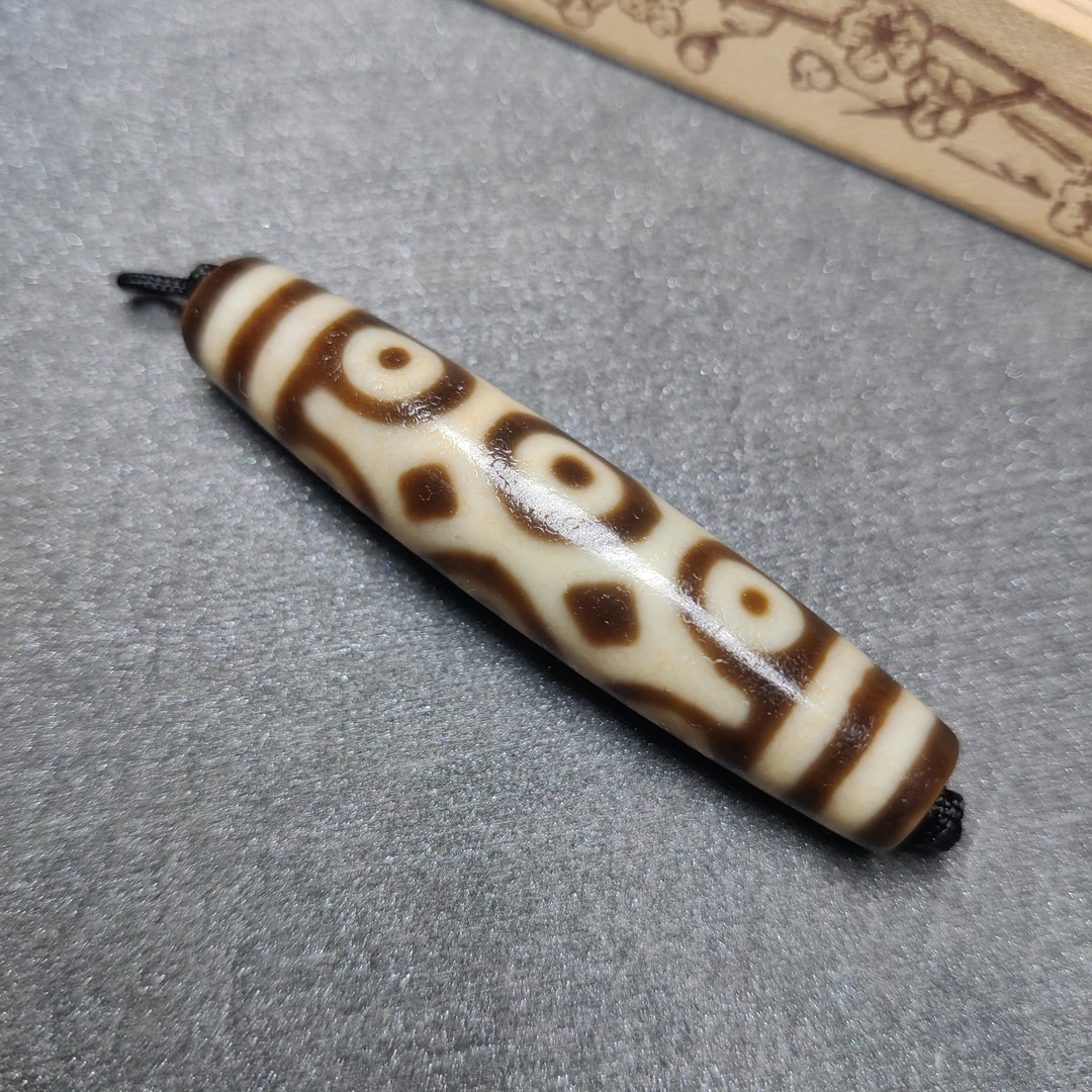 台工天缘法僧九眼56*12.5玛瑙珠同品包浆感性价比高百搭