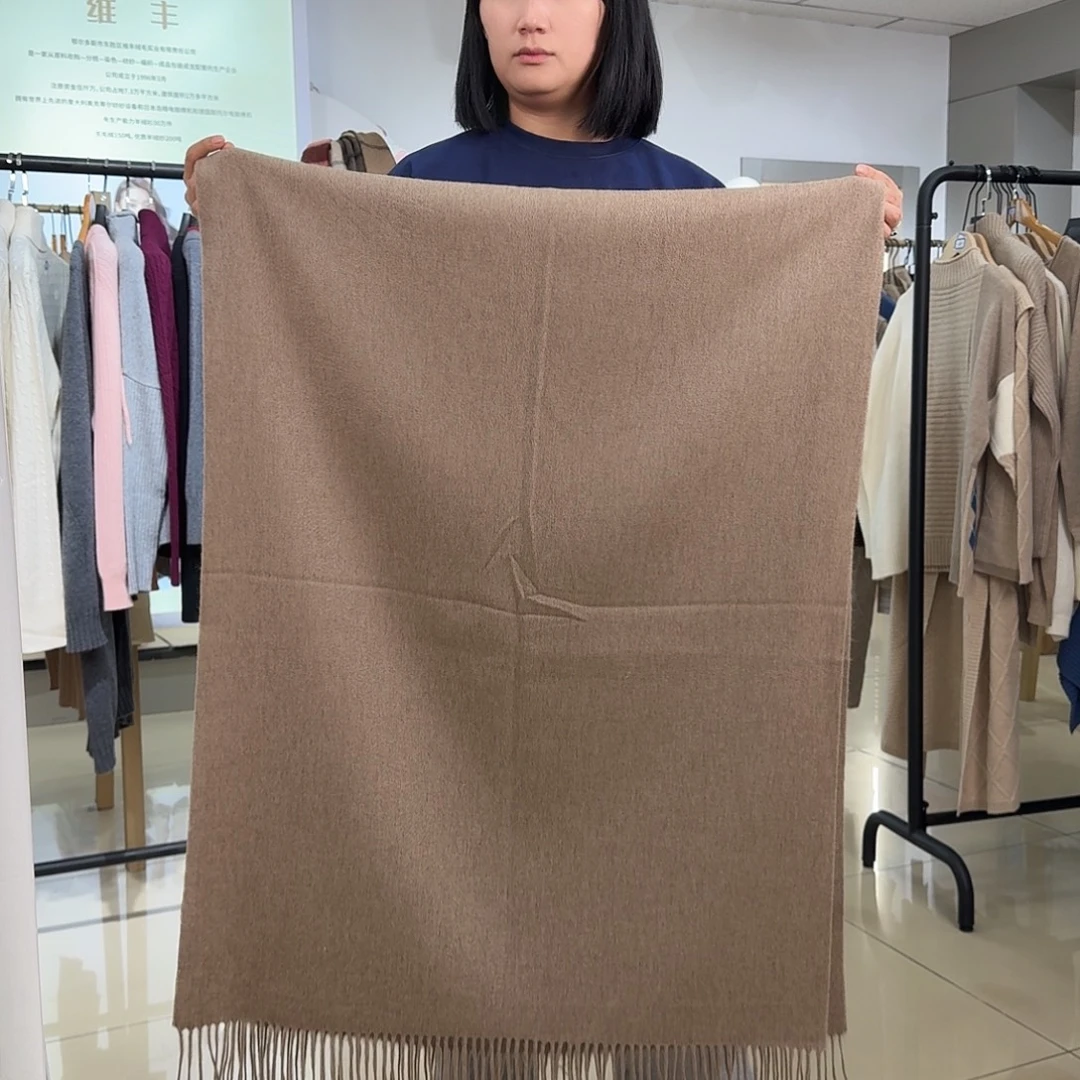 纯羊绒保暖围巾085