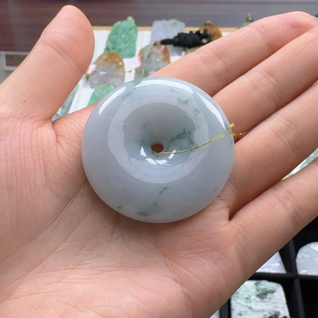 翡翠未镶嵌颈饰天然