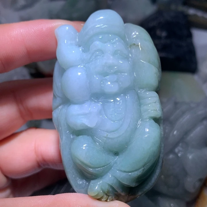 翡翠未镶嵌颈饰保真天然A货翡翠