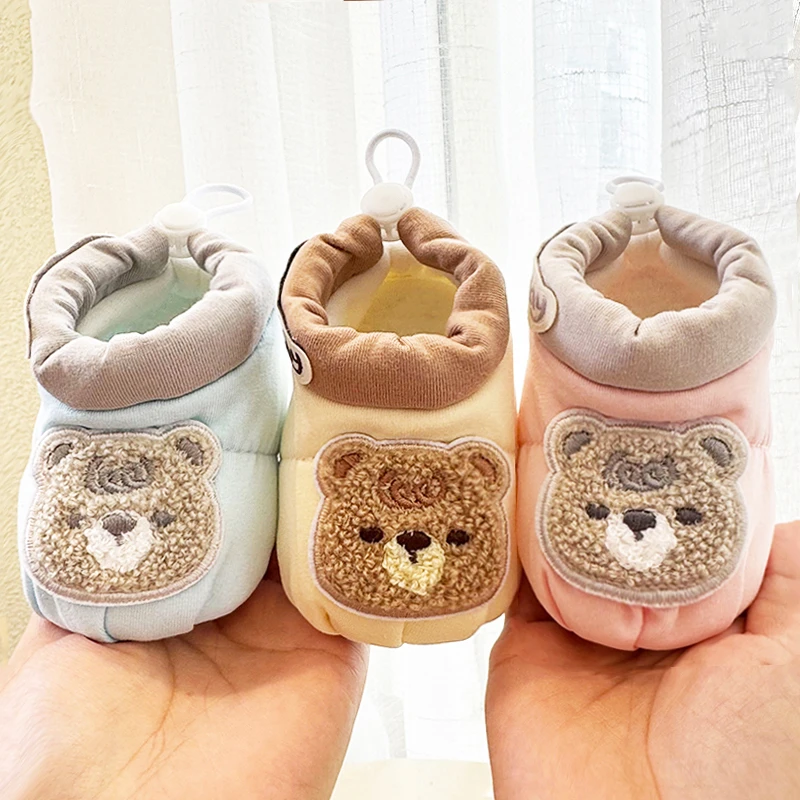 婴儿鞋布鞋0-6-12月新生步前鞋春秋冬季男女宝宝软底1岁不掉护脚