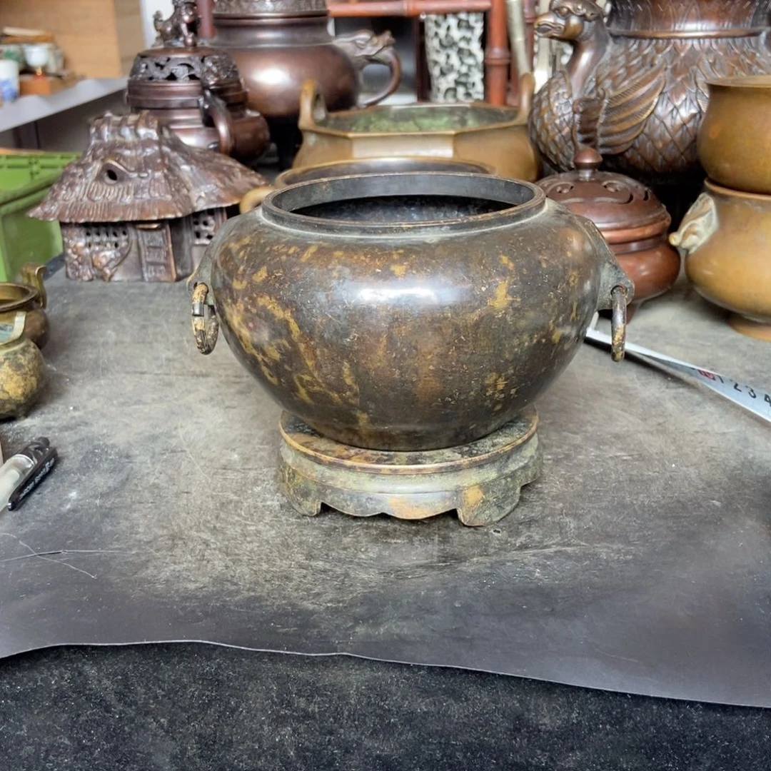 铜器工艺品摆件香炉摆件
