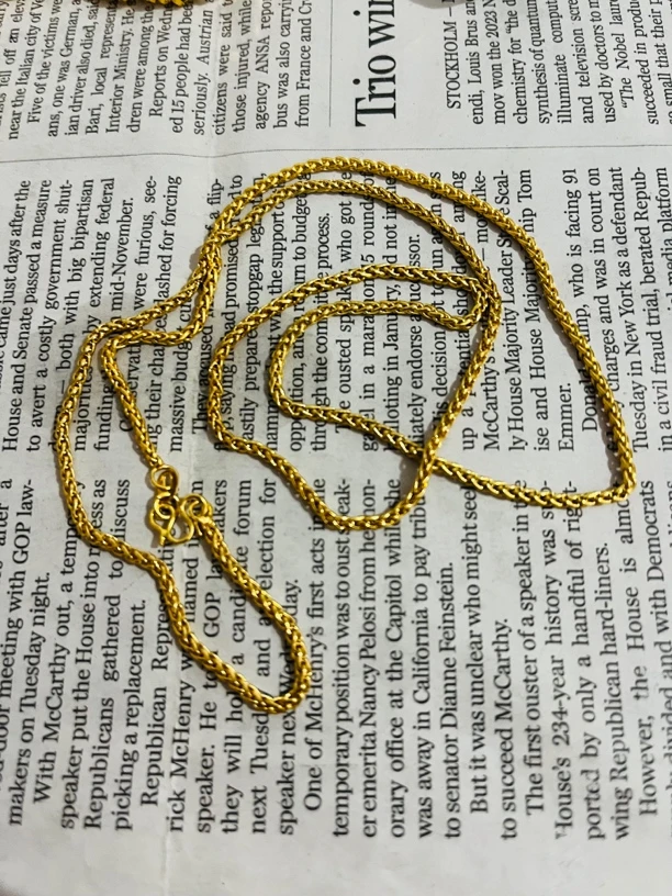 链子足银  【高级定制】60长肖邦链0907