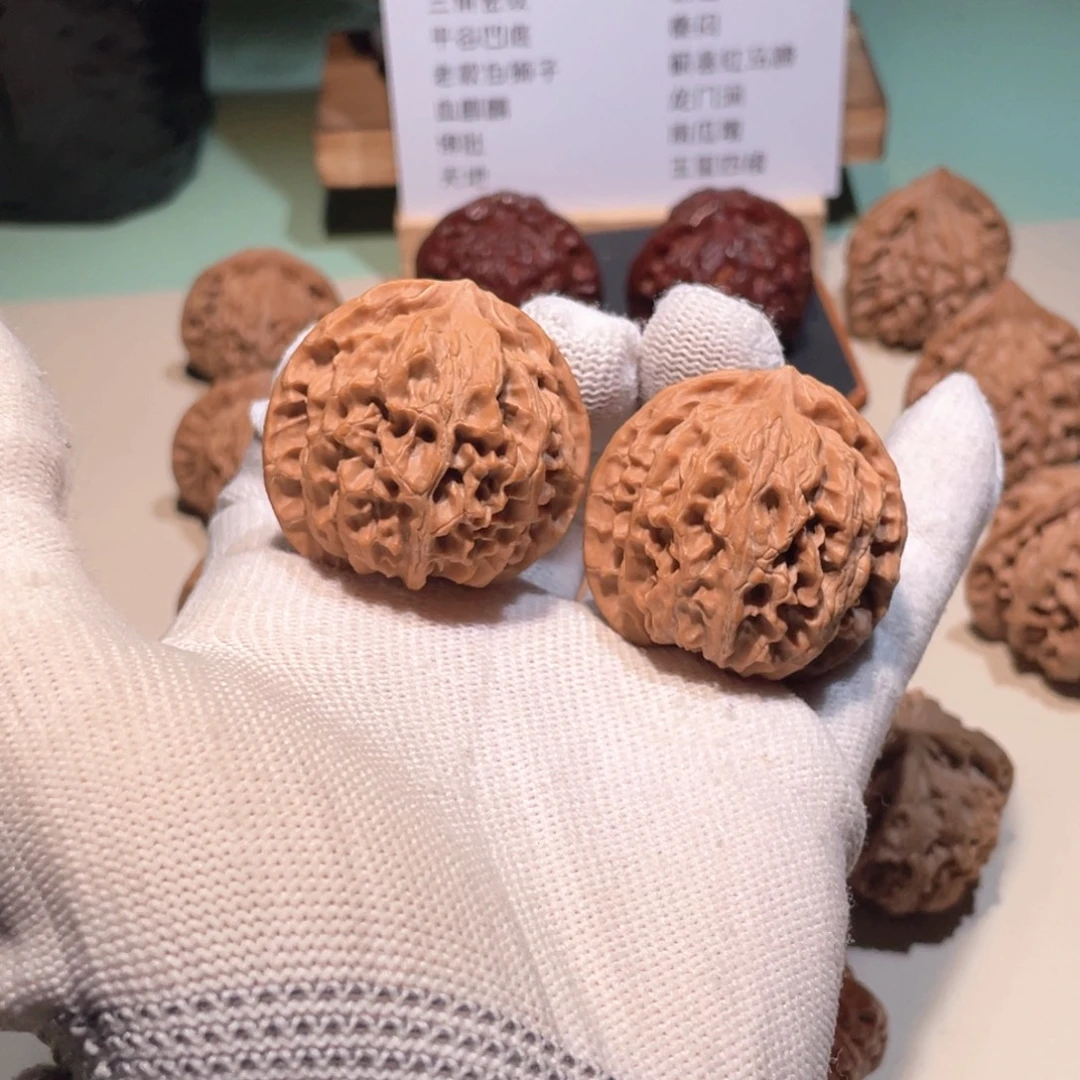 把件文玩核桃苹果园7509，3936