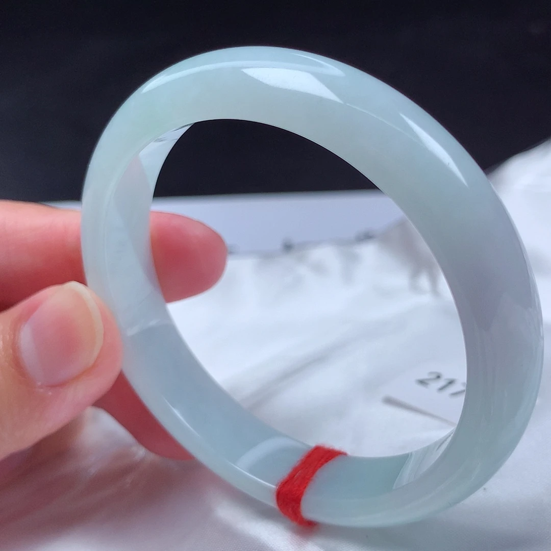 翡翠未镶嵌手镯53圈s21733