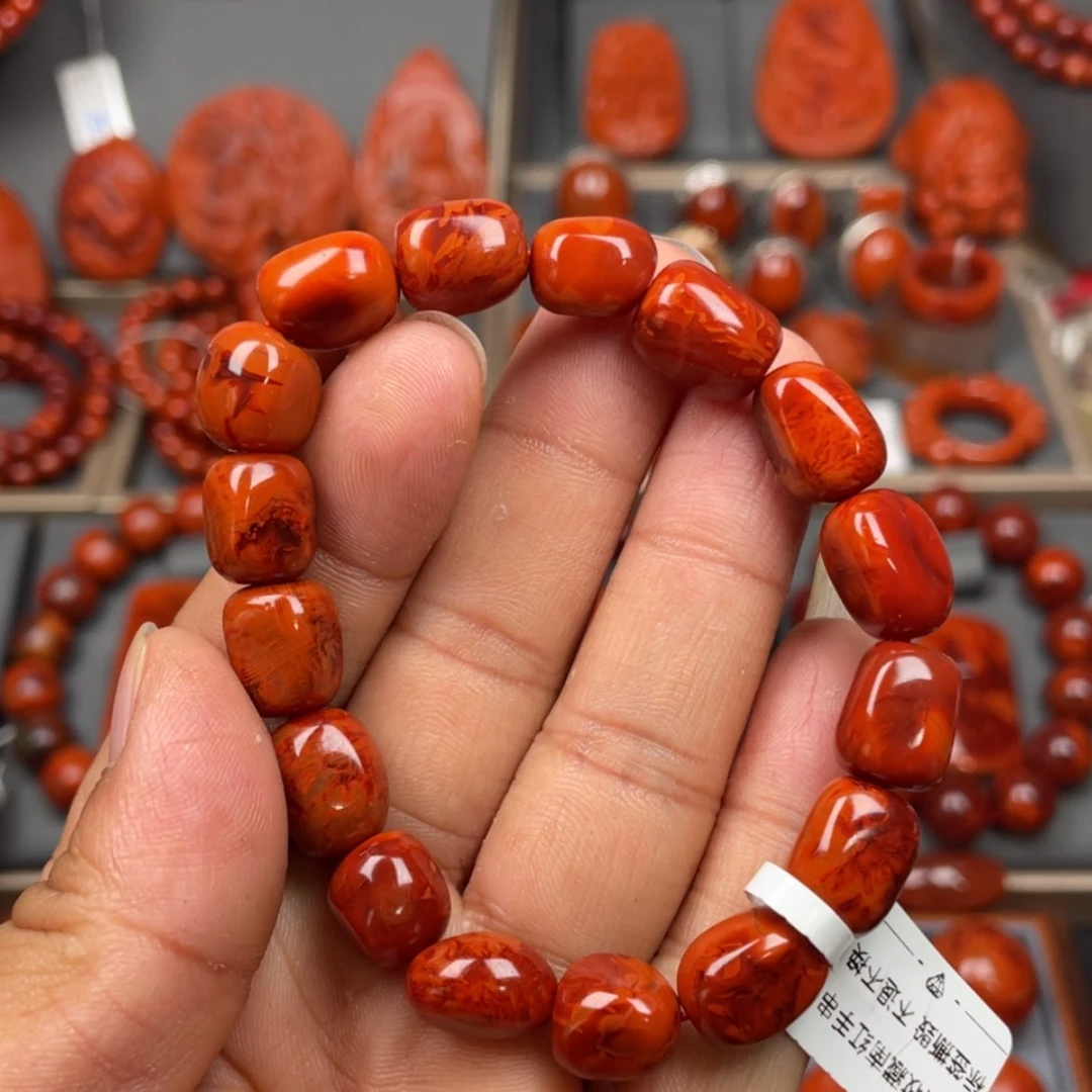 【闪购商品】南红玛瑙珠宝奇石未镶嵌单圈