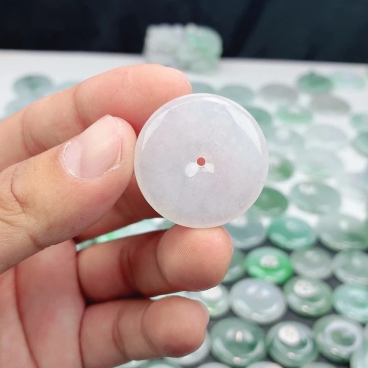 翡翠未镶嵌颈饰缅甸天然A货翡翠30.8/5.6