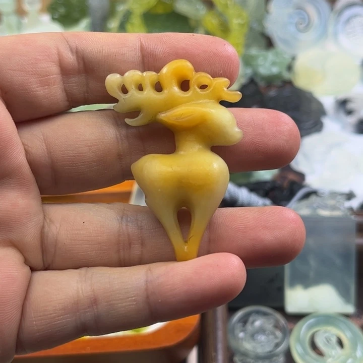 岫玉未镶嵌吊坠(不含链)