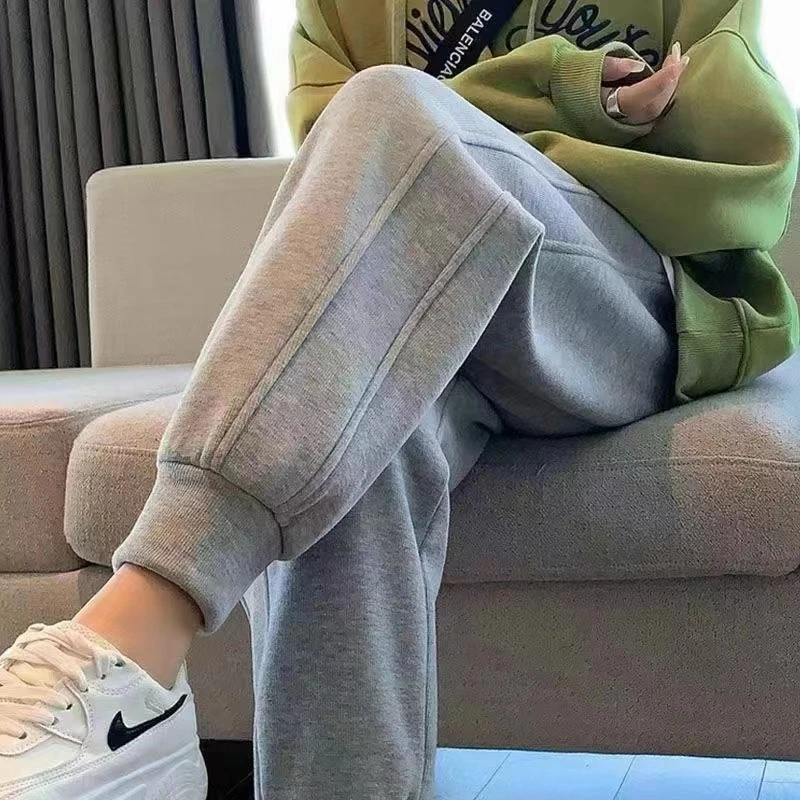 【100-220斤可穿】春秋款男女运动裤束脚显瘦卫裤薄款小个子休闲裤