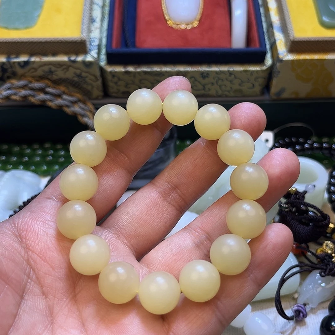 和田玉手链未镶嵌橙**脊