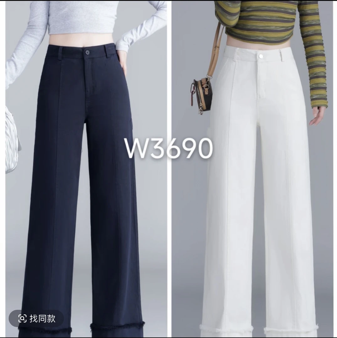 玲妹妹 2025新款时尚（时髦）显瘦百搭洗水棉窄版牛仔裤