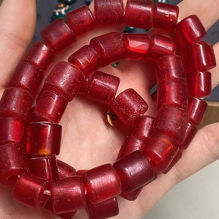 琉璃颈饰琉璃琉璃管