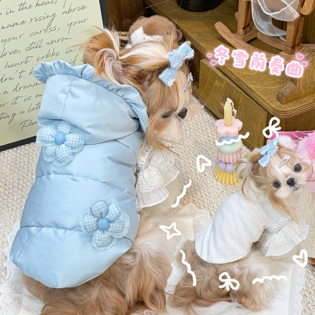 「冬雪前奏曲」冬日羽绒系列  西施犬马尔济斯比熊（95白鸭绒）