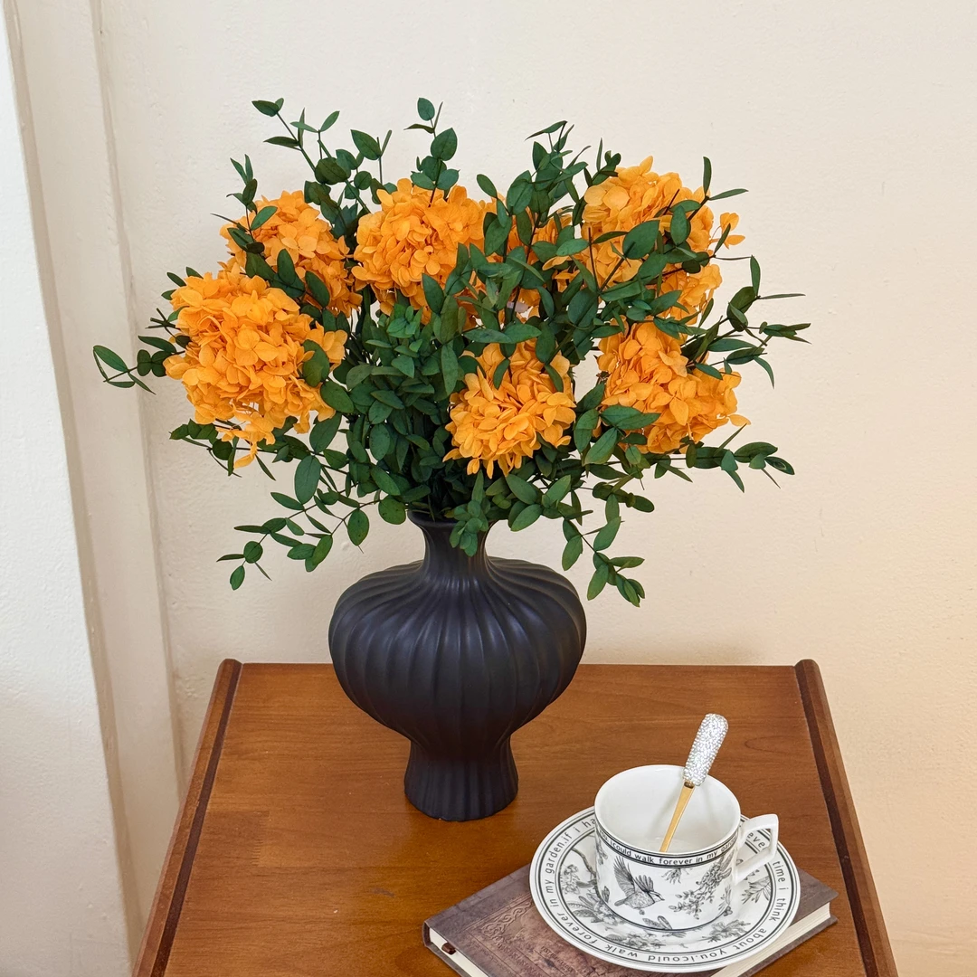 【花好月圆】橙色永生花七彩云南鲜切花花期超长适合家居装饰不凋谢