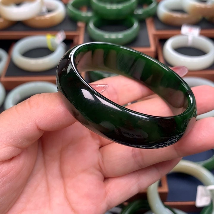 和田玉（碧玉）5758圈口未镶嵌