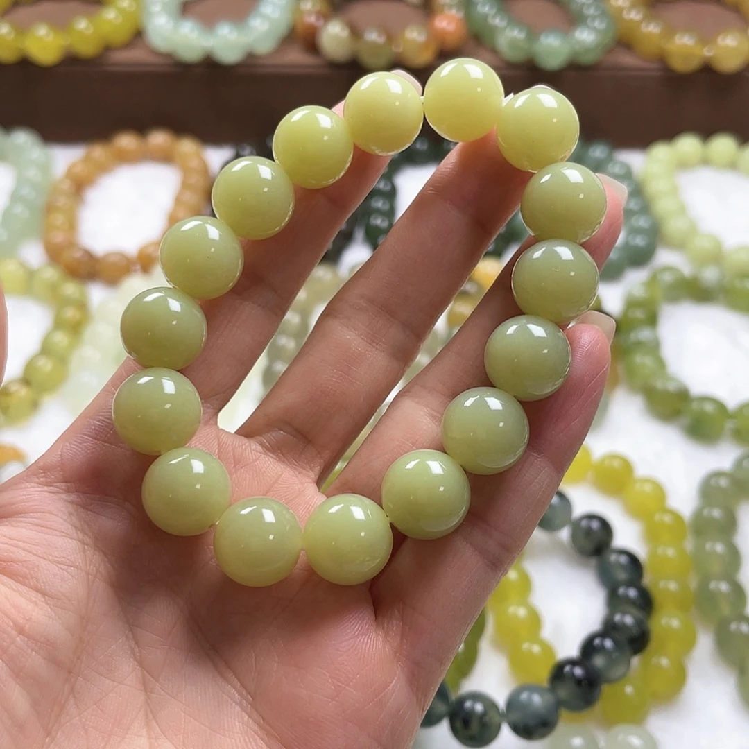 蛇纹石玉手串未镶嵌