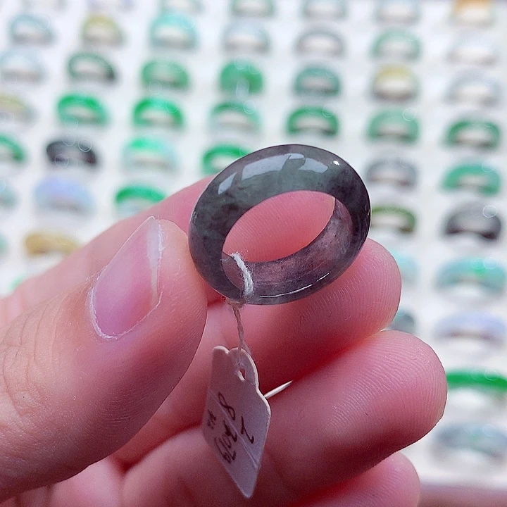 翡翠未镶嵌戒指8号