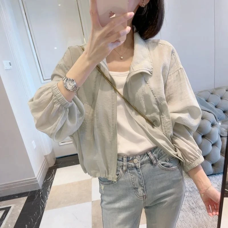 防晒衣女2024夏季新款慵懒风法式休闲时尚轻薄透气防晒衣短外套女