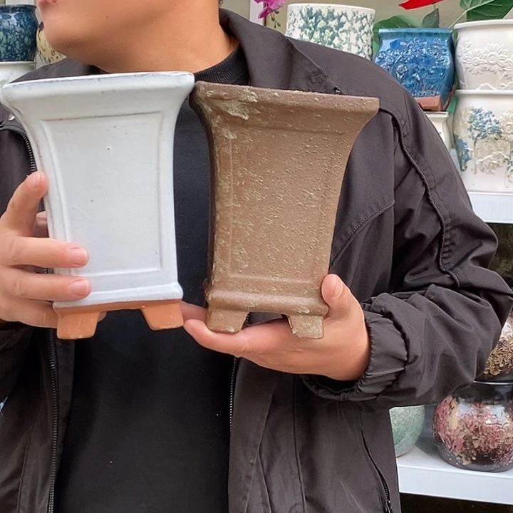 紫砂花盆口14高19福利