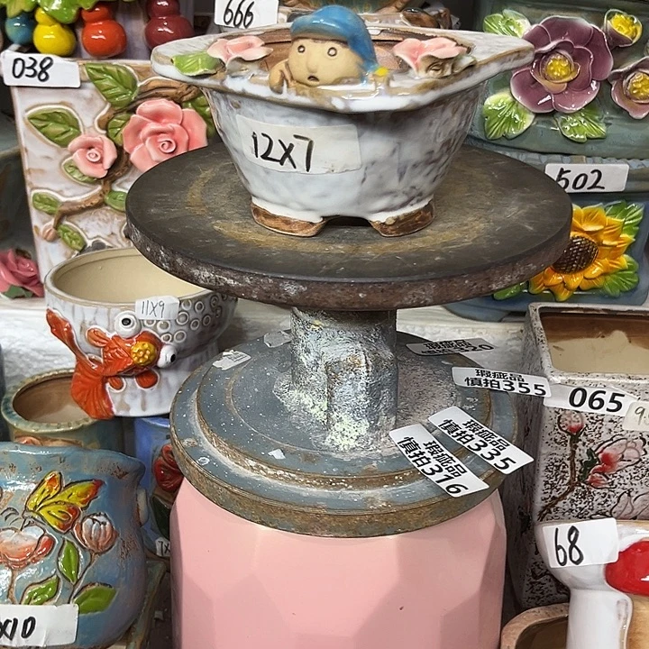 粗陶材质多肉花盆