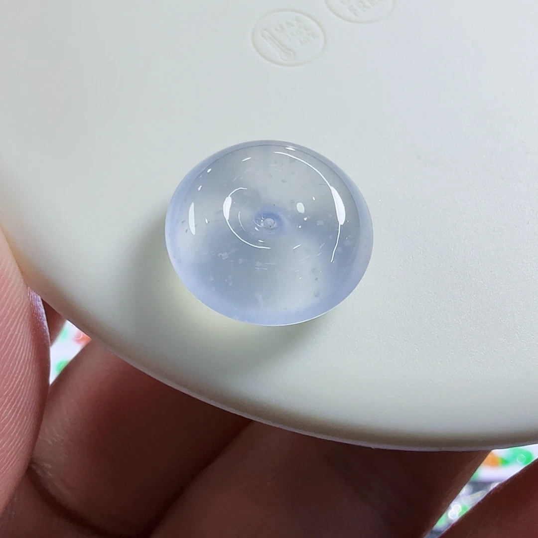 翡翠未镶嵌颈饰裸石冰紫雪花棉