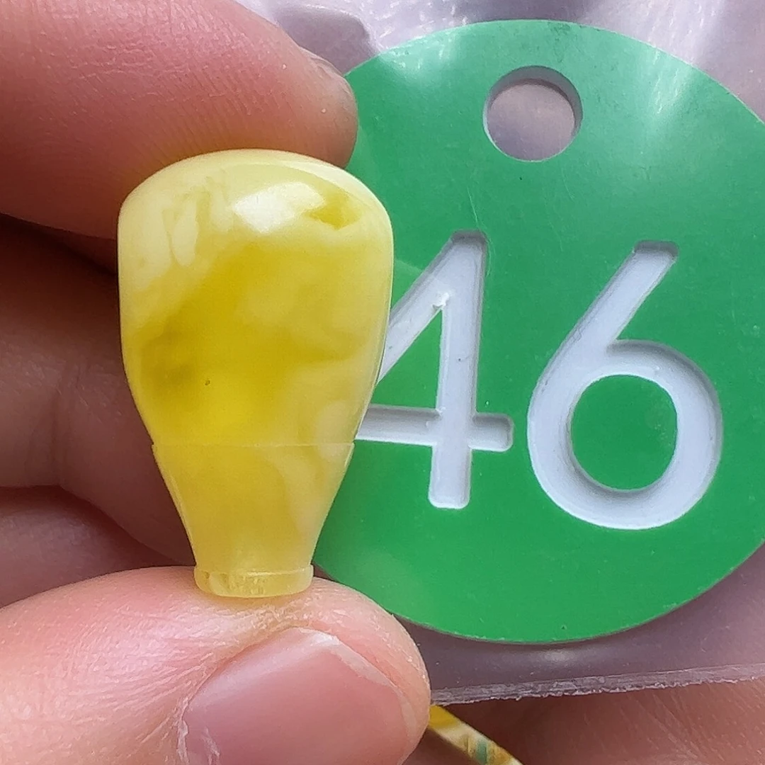 蜜蜡未镶嵌珠宝奇石12.6mm花粉