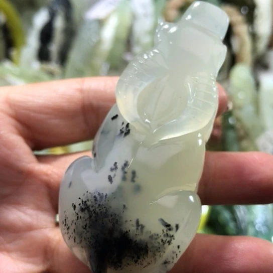 未镶嵌岫玉手把手把
