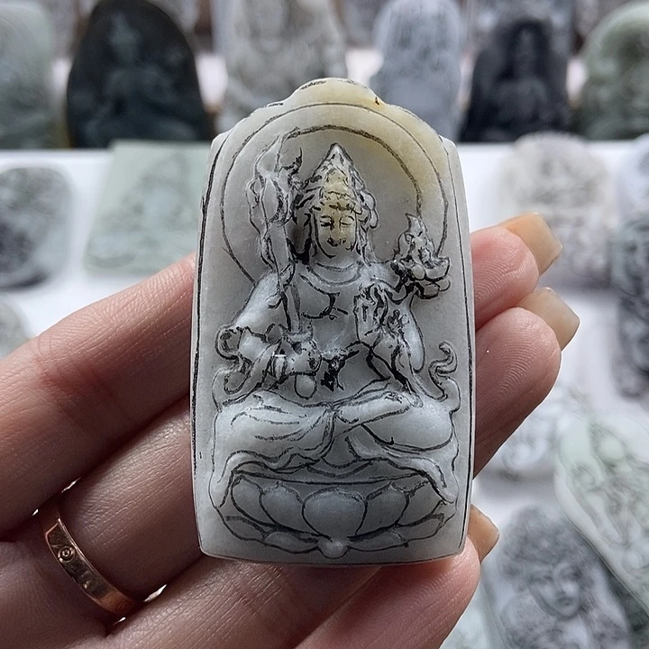 定制翡翠未镶嵌吊坠