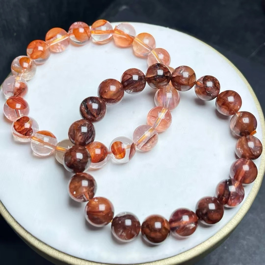 天然红胶花手串百搭时尚简约款