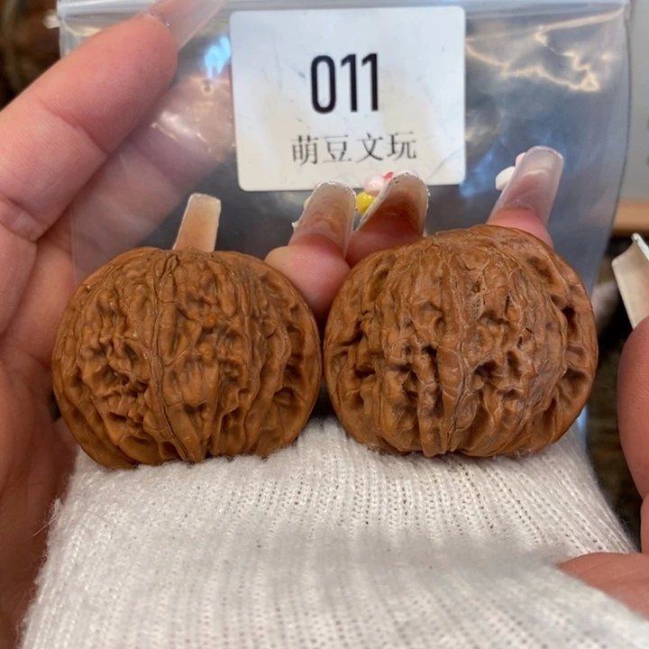 把件文玩核桃默认微瑕011红皮磨盘39尺全品