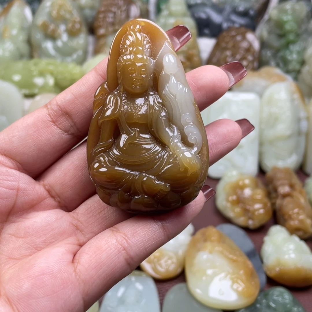 棒***0和田玉未镶嵌颈饰