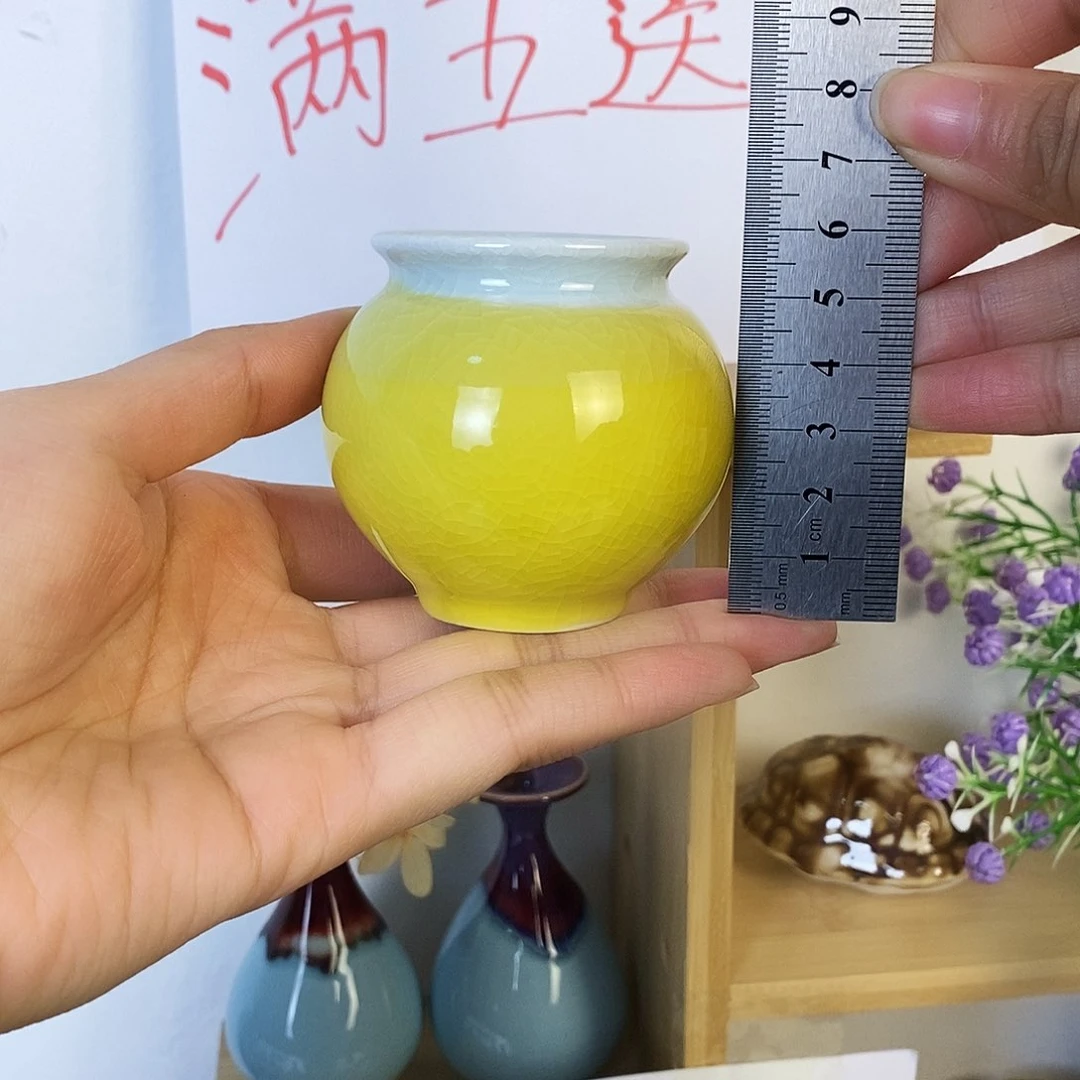 摆件景德镇高温陶瓷小花瓶