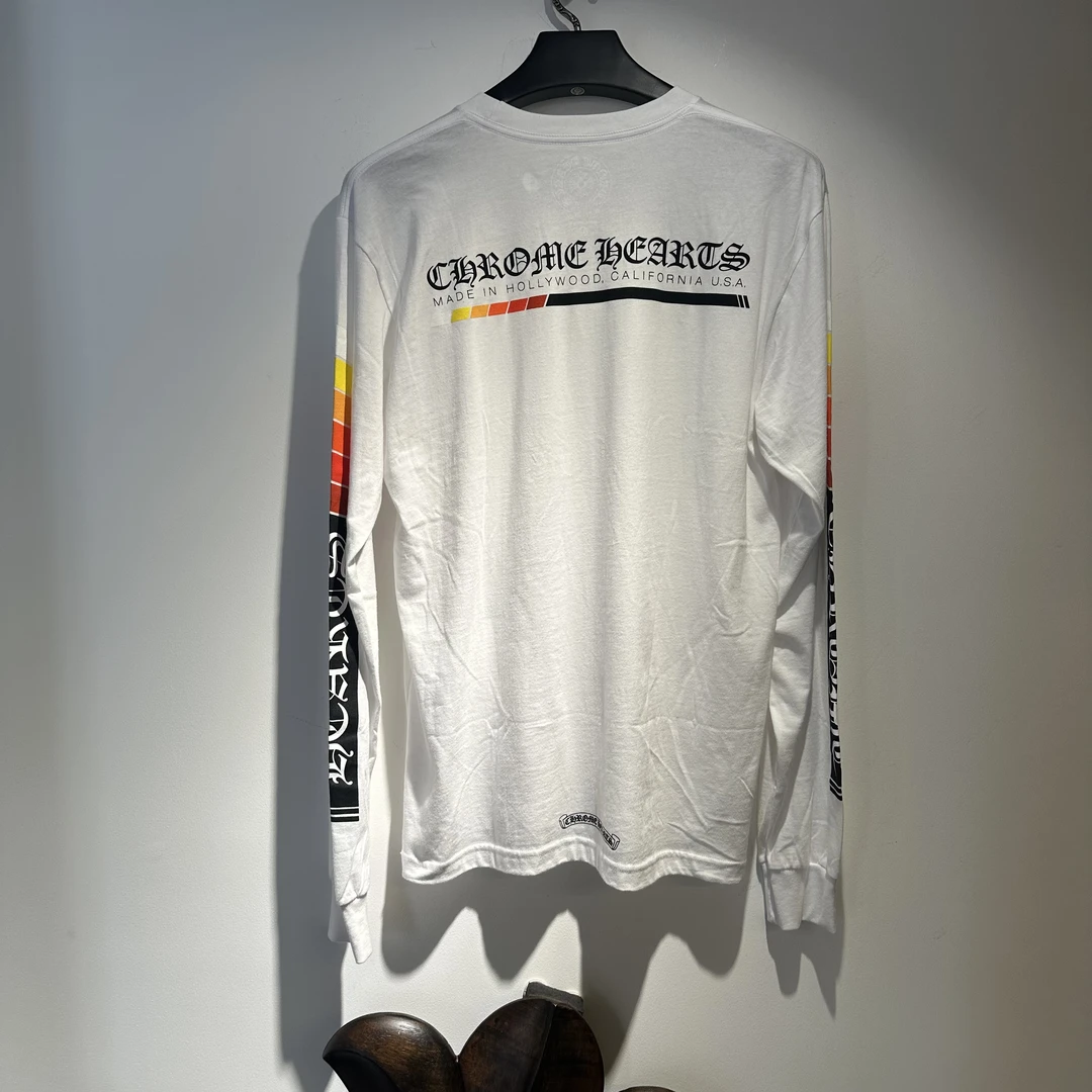 克罗心 Chrome hearts【正品】彩色渐变长袖T恤