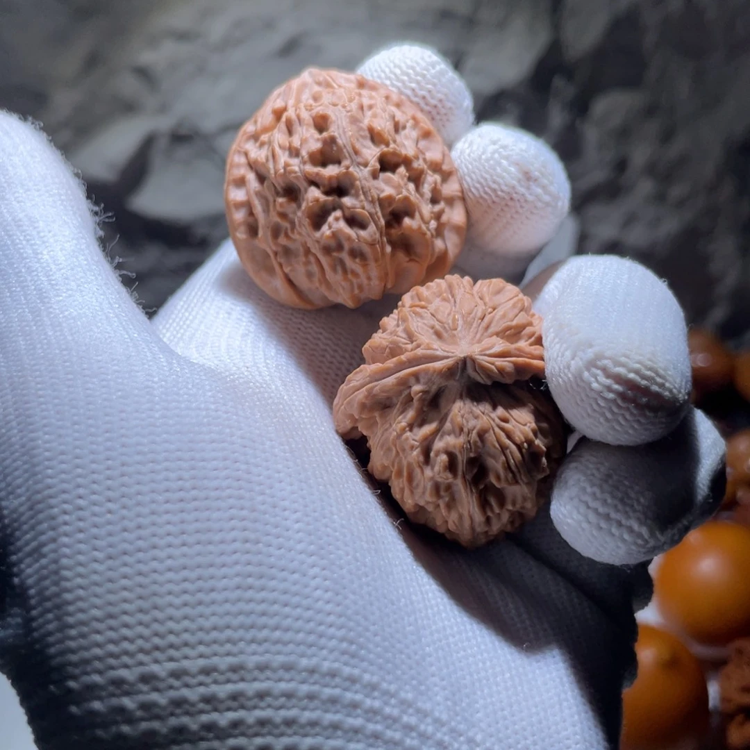 吊坠文玩核桃42号34三角白