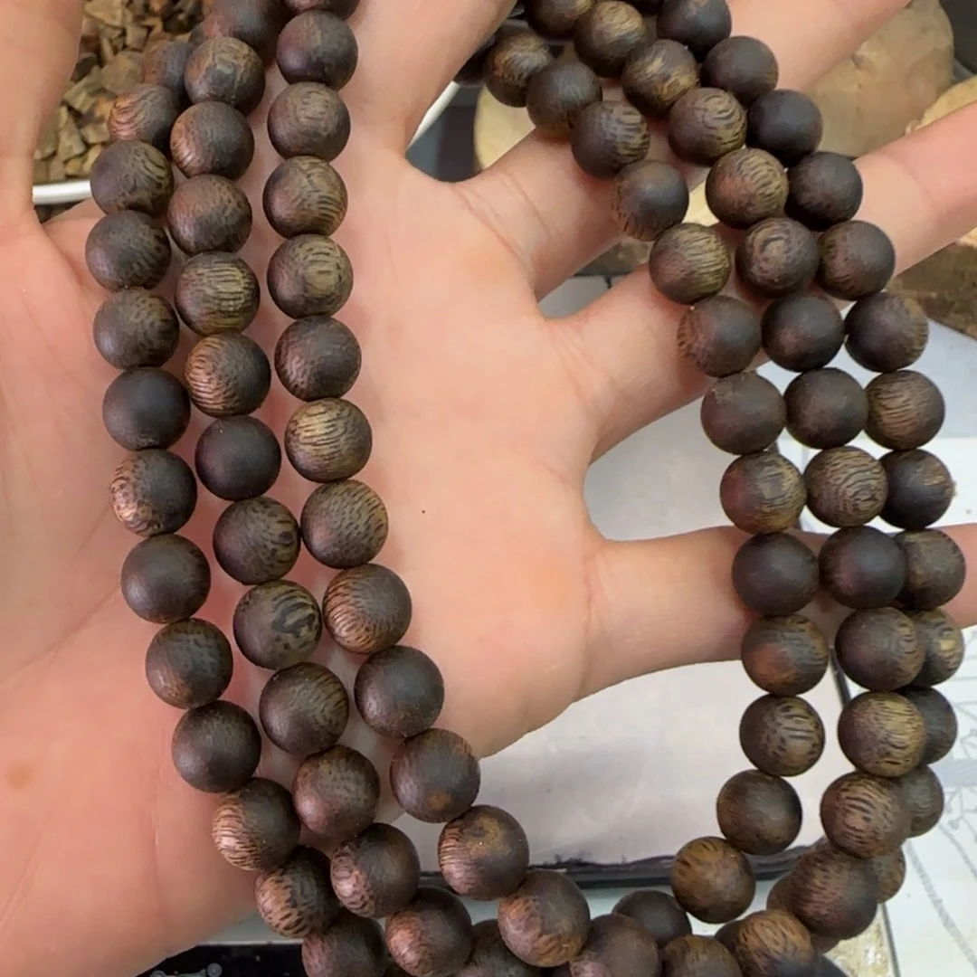 手串沉香木*️****海南棋楠沉香沉水浮张勺子手串33.5克