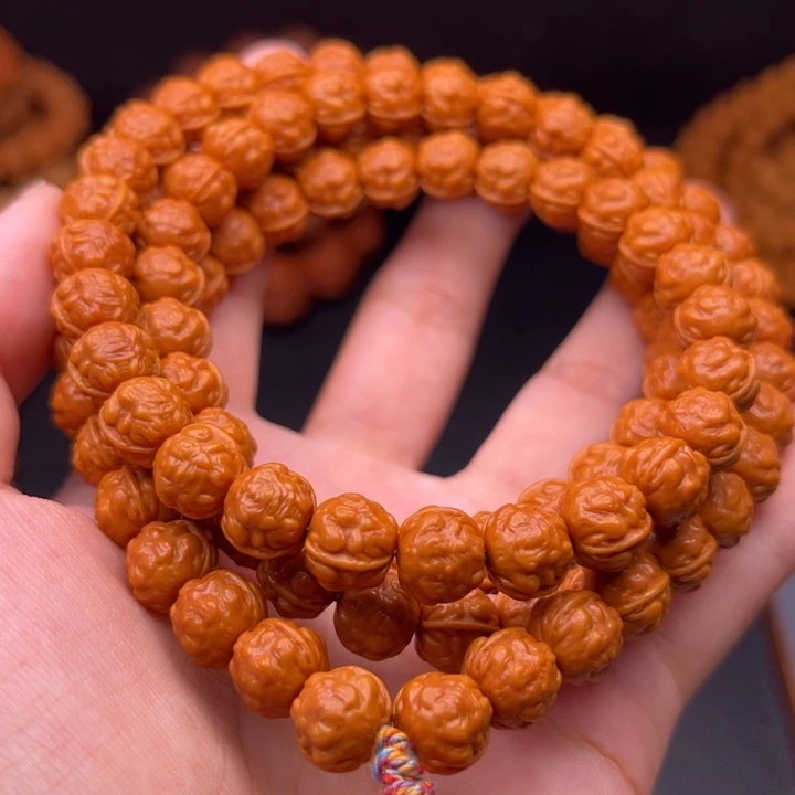 文玩核桃吊坠09金蝉脖挂108颗坠蝉