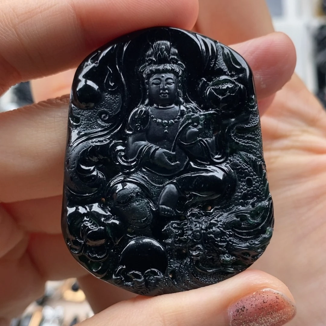 【闪购商品】翡翠颈饰未镶嵌顺***挡观音